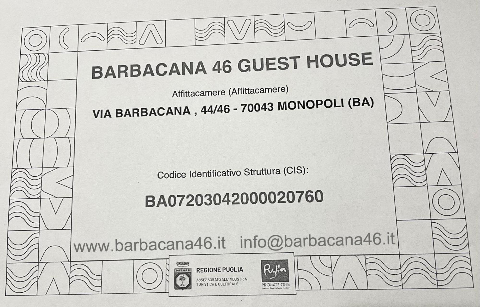 Barbacana46 Guest House Monopoli Extérieur photo